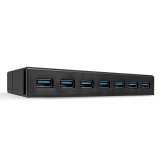 Lindy 43228 interface hub USB 3.2 Gen 1 (3.1 Gen 1) Type-A 5000 Mbit/s Sort #1