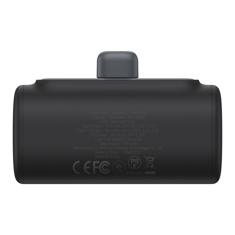 Baseus P10068307113-00 Lithium-ion powerbank 5000 mAh Sort #2