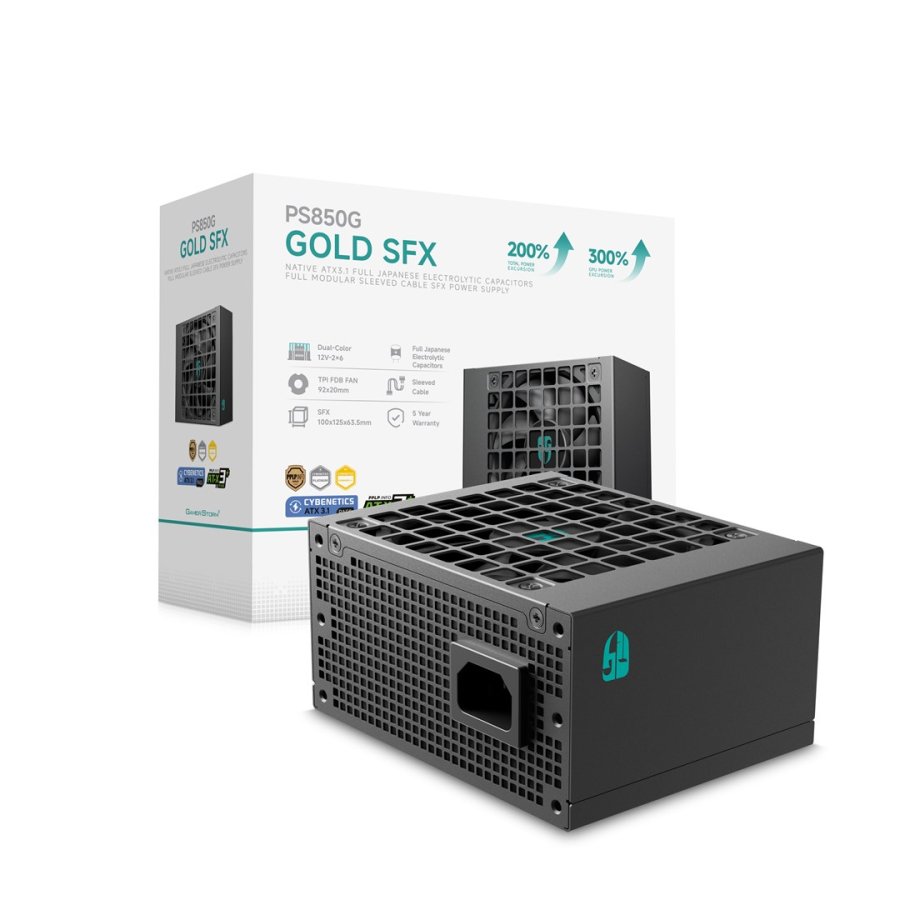 DeepCool PS850G enhed til str�mforsyning 850 W 20+4 pin ATX SFX Sort #9