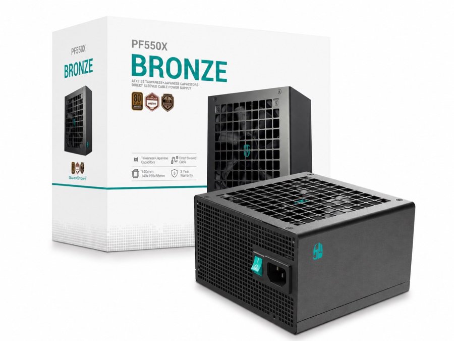 PC-str�mforsyning DEEPCOOL PF550X-FE, sort #9