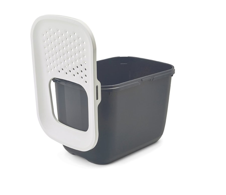 SAVIC HOP Antracit med Hvidt Lg  kattebakke  58,5x39x39,5 cm  1 stk. #2