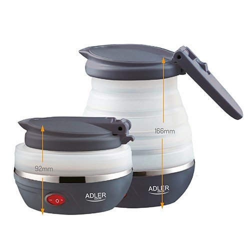 Adler AD 1279 elkedel 0,6 L 750 W Sort, Hvid #9