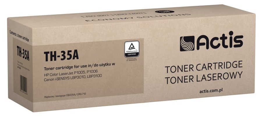 Actis Tonerpatron TH-35A (erstatning HP 35A CB435A, Canon CRG-712; Standard; 1500 sider; sort) #1