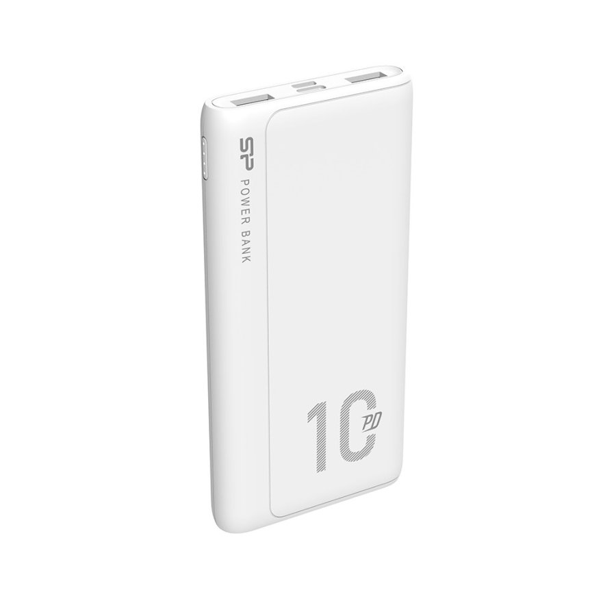 SILICON POWER QP15 Powerbank Eksternt batteri 10000 mAh 2x USB QC 3.0 1x USB-C PD (SP10KMAPBKQP150W) Hvid #2