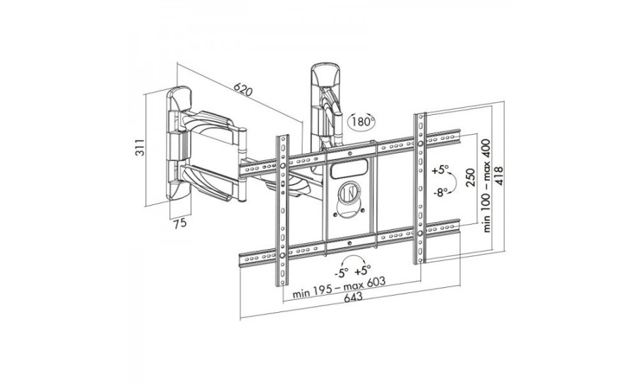 ART AR-85 LCD/LED TV-HOLDER 32-70