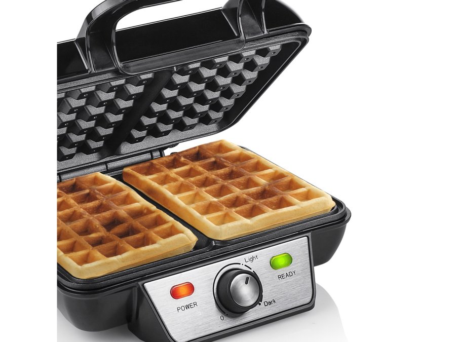 Tristar WF-2195 vaffeljern 2 vaffel/vafler 1000 W Sort, Rustfrit stl #4