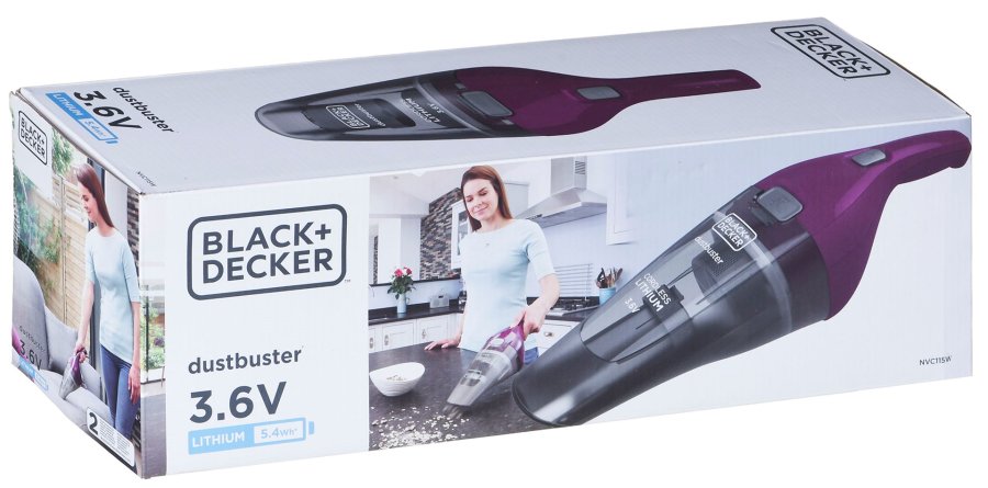 Black & Decker NVC115W hndholdt stvsuger Gr, Lilla Posels #19