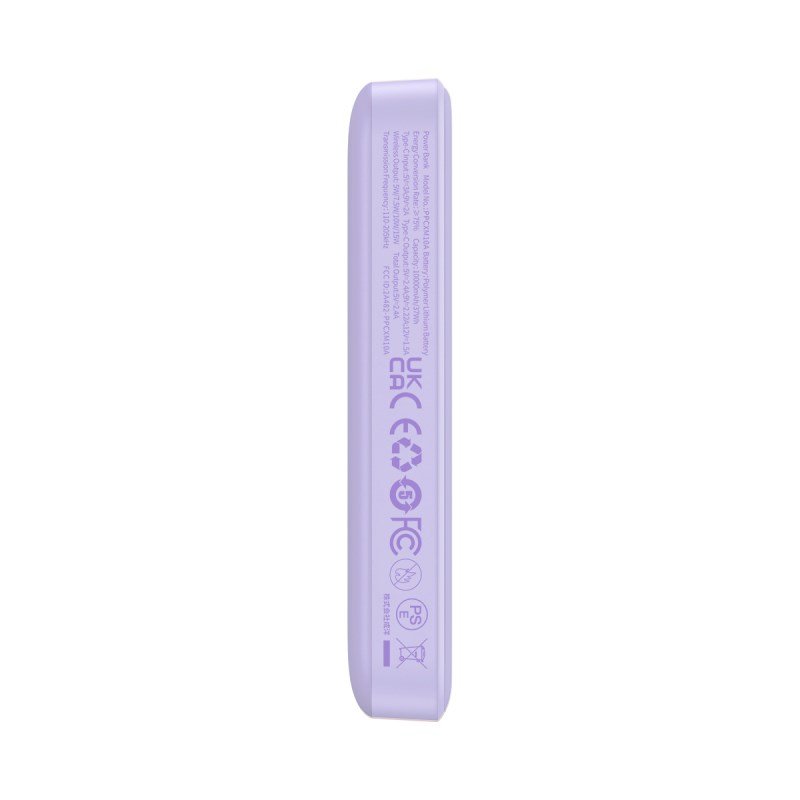 Baseus P10059001513-00 Lithium-polymer (LiPo) powerbank 10000 mAh Trdls opladning Lilla #3