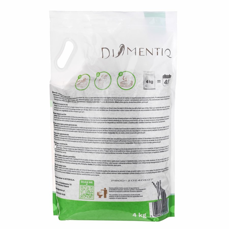 DIAMENTIQ Tofu Neutral Ultra clumping - plantegrus - 4kg #7