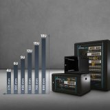 Extralink LITE 4U 10 280X310 WALL-MOUNTED RACKMOUNT CABINET BLACK Fritst�ende/v�g-/gulvmonteret stativ Sort #5
