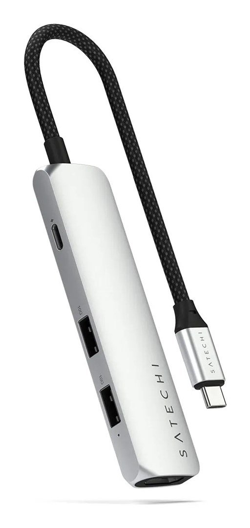 Satechi 4-in-1 USB-C Slim Adapter 4K - silver #7
