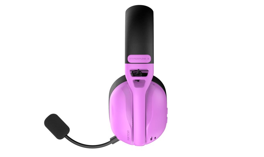 HATOR Hyperpunk 3 Wireless Headset Kabel & tr�dl�s Spil USB Type-C / USB Type-A Bluetooth Violet #4
