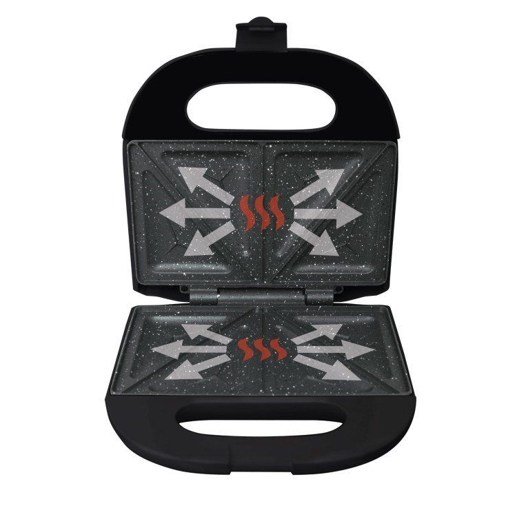 ELDOM Sandwich RUDDY, 750 W, granitplader #5