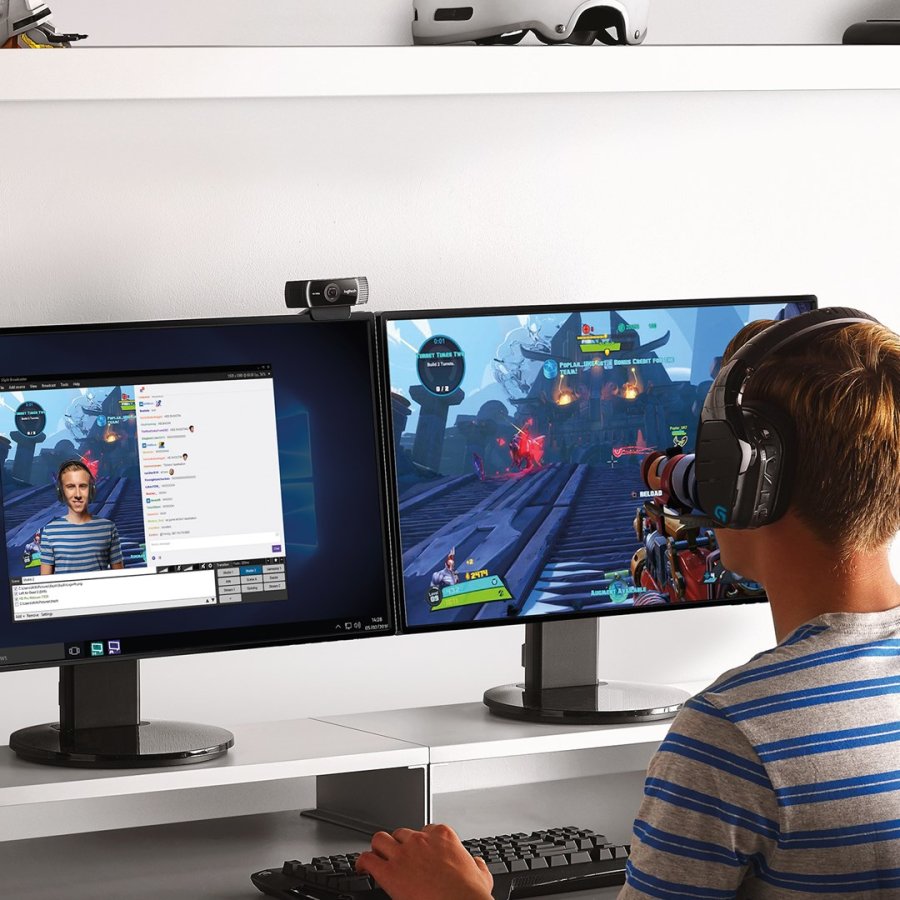 Logitech C922 Pro Stream webcam 1920 x 1080 pixel USB Sort #12