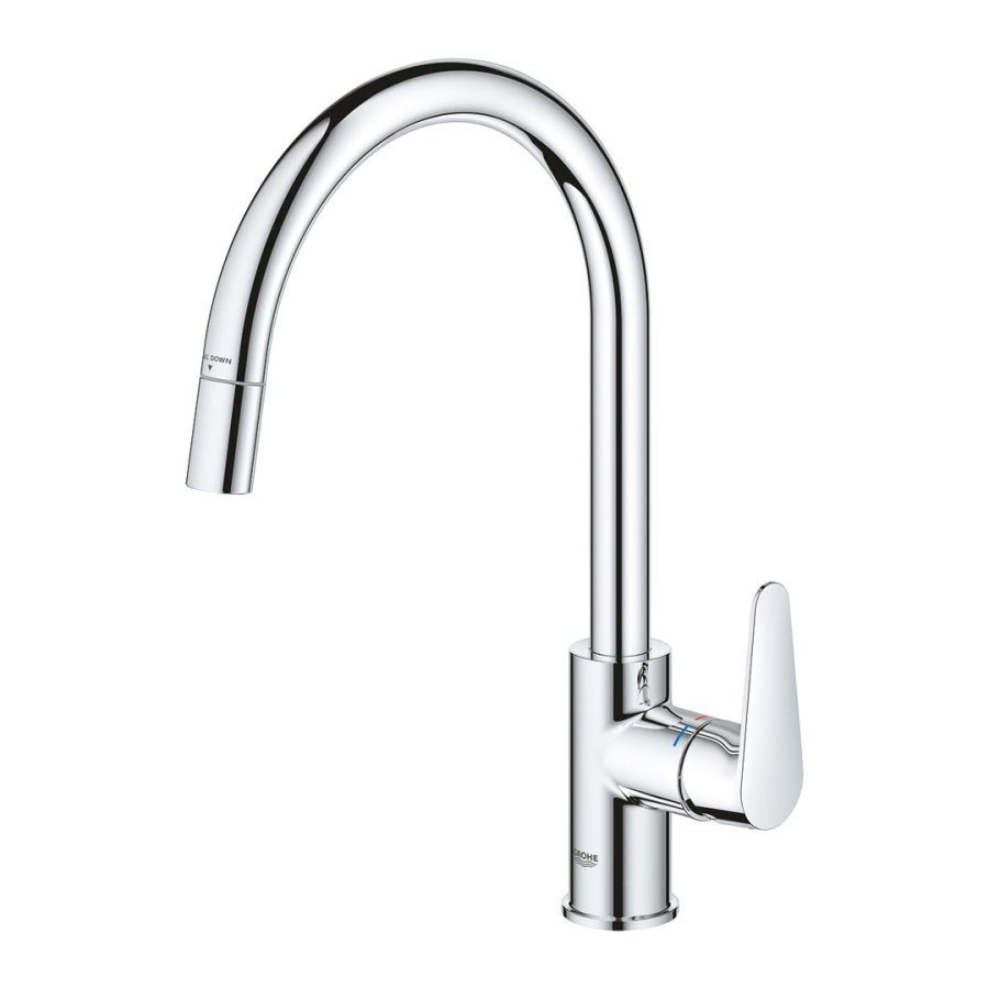 GROHE baucurve 30547000 Etgrebs kkkenvaskarmatur Krom #5