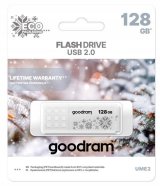 Goodram UME2 Winter USB-ngle 128 GB USB Type-A 2.0 (UME2-1280W0R11-WI) Hvid #2