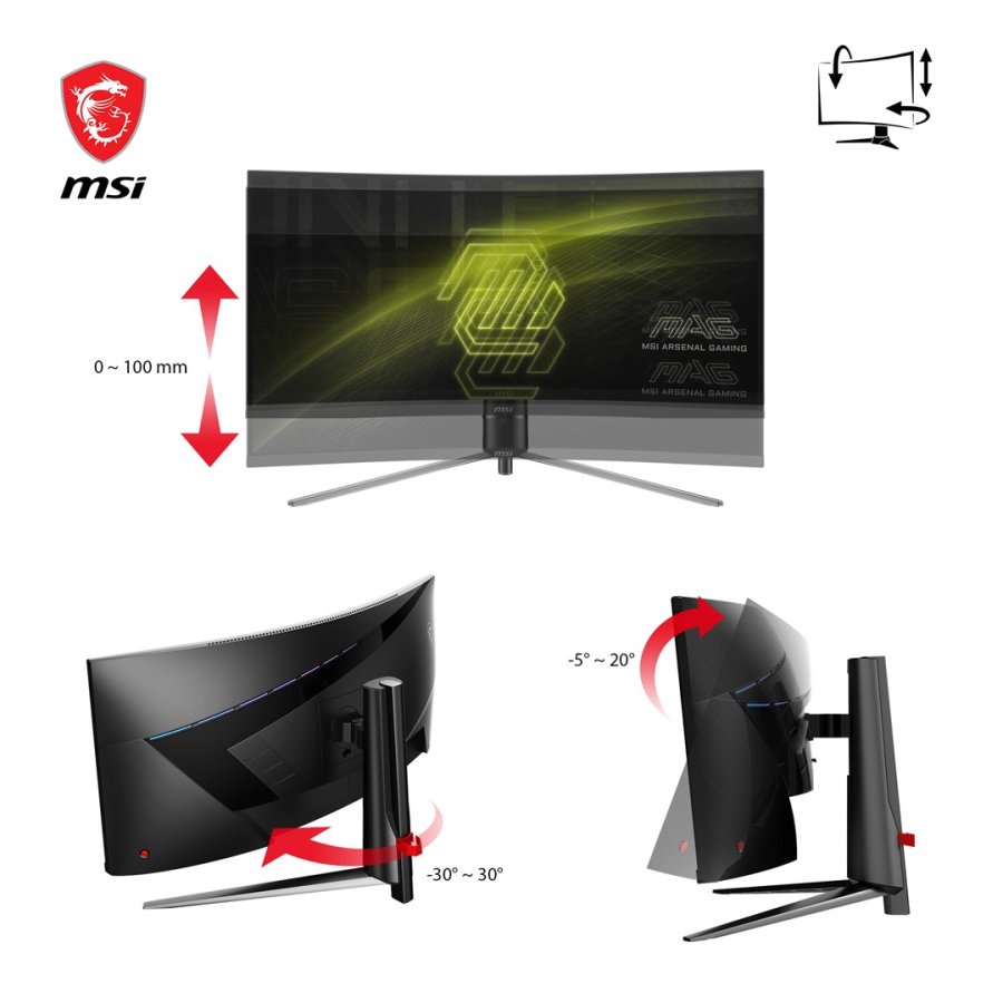 MSI MAG 345CQRDE computerskrm 86,4 cm (34