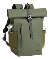Rivacase Eden rygs�k Rejserygs�k Oliven PU-l�der, Polyester, Genanvendt polyethylenterephthalat (rPET) #10