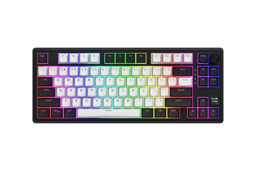 HATOR Skyfall 80 MAG ULTIMA 8K wireless tastatur Spil USB + RF Wireless + Bluetooth QWERTY US engelsk Sort, Hvid #1
