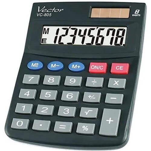 VEKTOR KAV VC-805 OFFICE LOMMEREGNER SORT #1