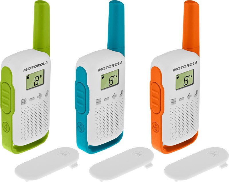 Motorola T42 to-vejs radio 16 kanaler Bl, Grn, Orange, Hvid #1