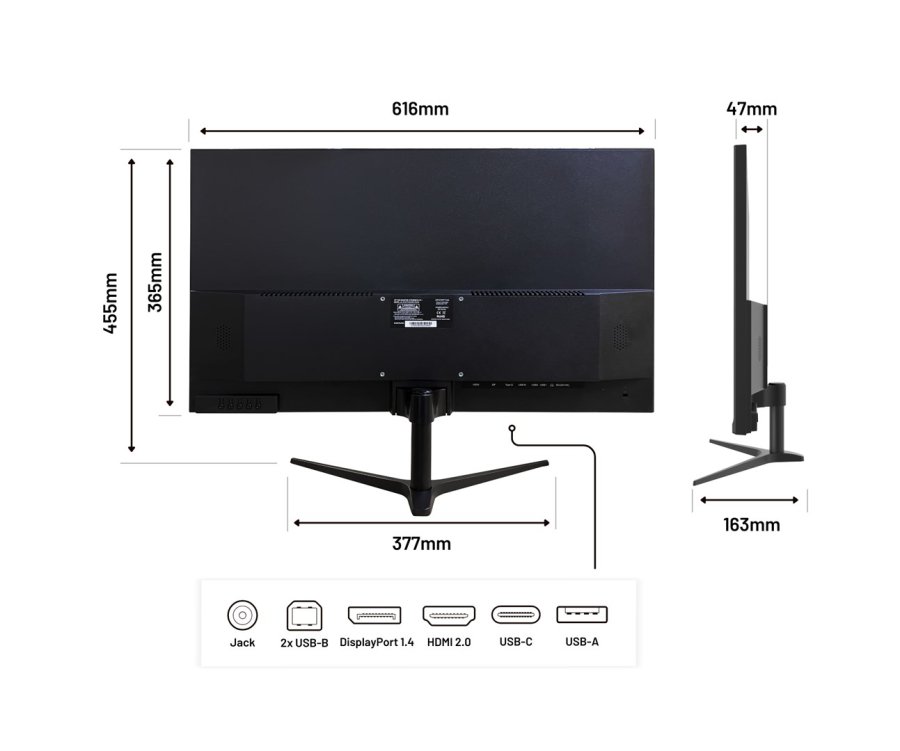 JAPANNEXT JN-IPS27WQHDR-C65W computersk�rm 68,6 cm (27