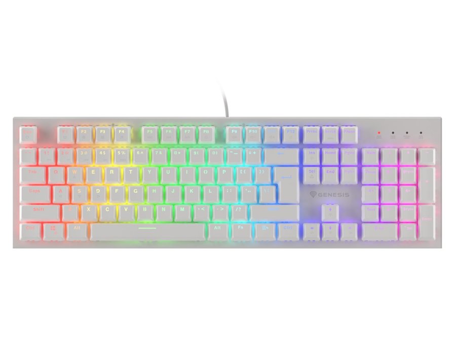 GENESIS Thor 303 tastatur Spil USB QWERTY US International Hvid #4