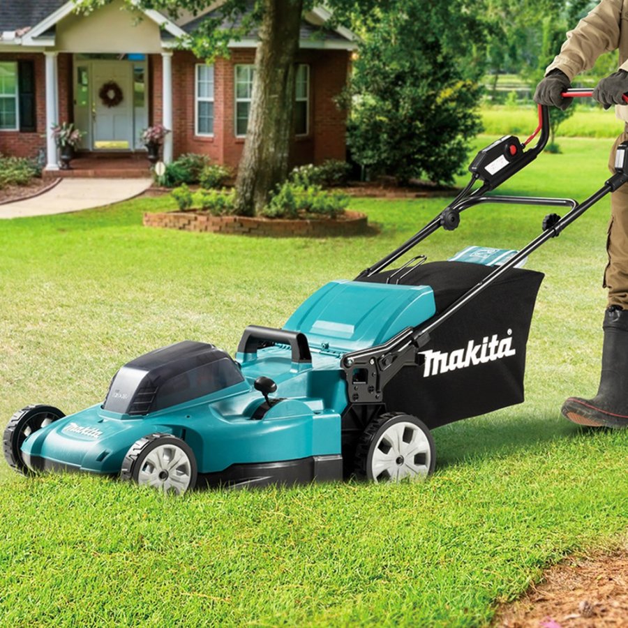 Makita DLM538Z pl�neklipper Skubbe pl�neklipper Batteri Sort, Bl�, Metallic #18
