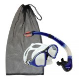 Schildkrt Funsports 940013 snorkel J-formet Bl, Hvid Tr snorkel #1