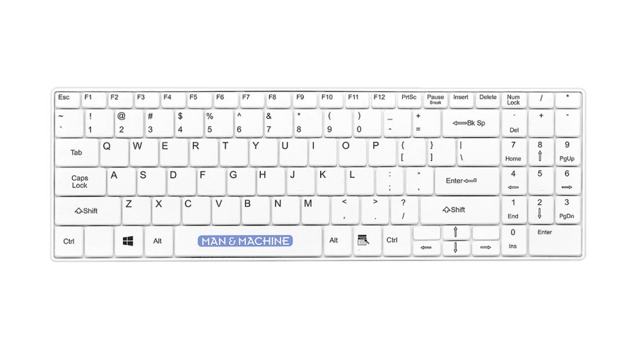 Man & Machine ITSC/W5 tastatur Universel USB QWERTY Engelsk Hvid #4