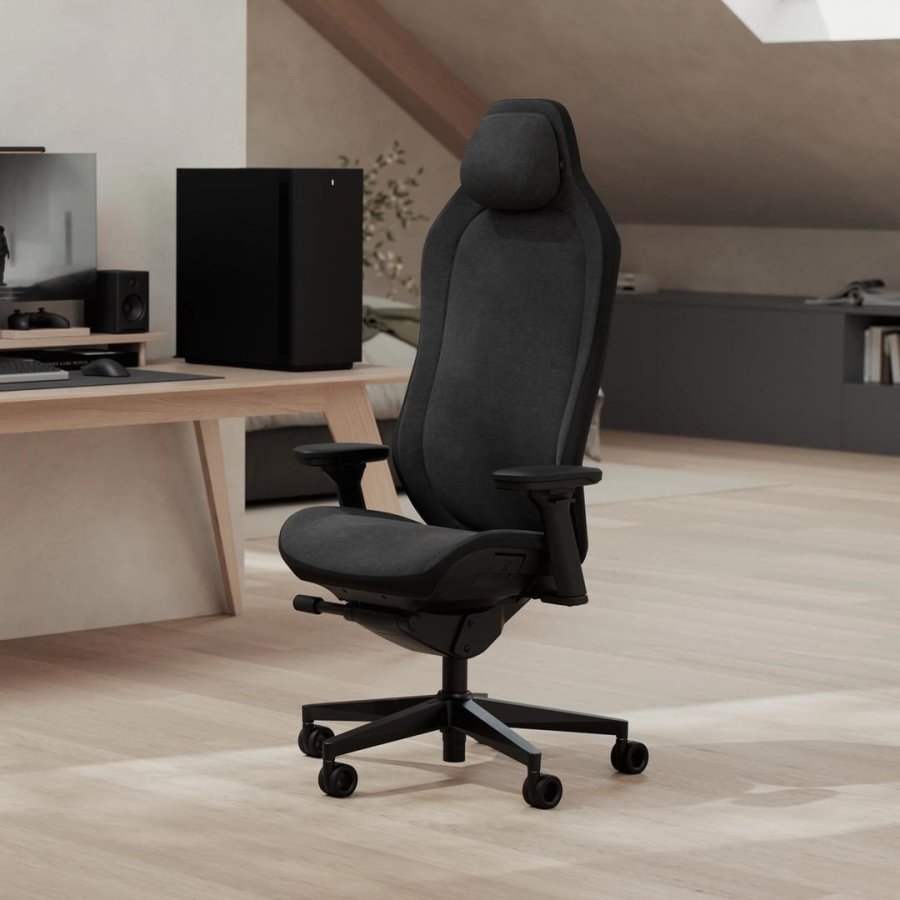 Fractal Design Refine 2 Fabric Dark PC gamingstol Polstret vatteret s�de Sort #7