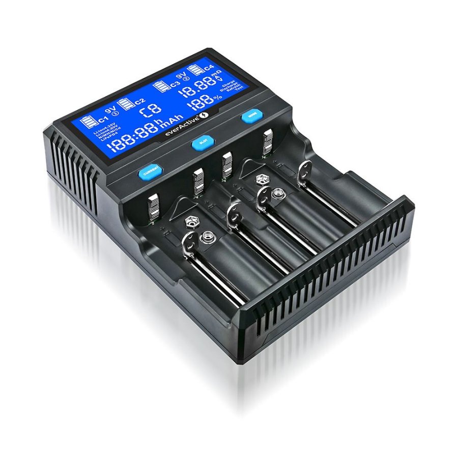 Batterioplader til Li-ion og Ni-MH genopladelige batterier everActive UC-4200 #7