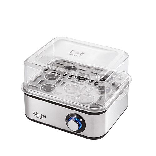 Adler AD 4486 ggekoger 8 g 800 W Sort, Satin stl, Transparent #2
