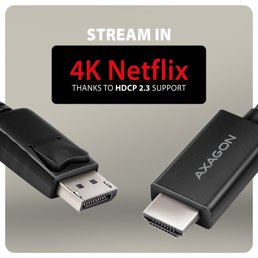 Axagon RVD-HI20C2 videokabel adapter 1,8 m DisplayPort HDMI Sort #6