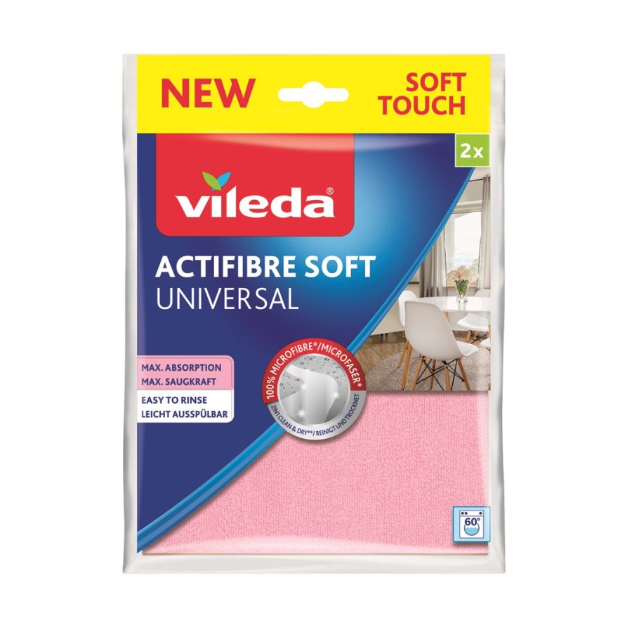 Rengringsklude Vileda Actifibre Soft 171813 2,72 x 2 x 56 x 2 cm (2 enheder) #1