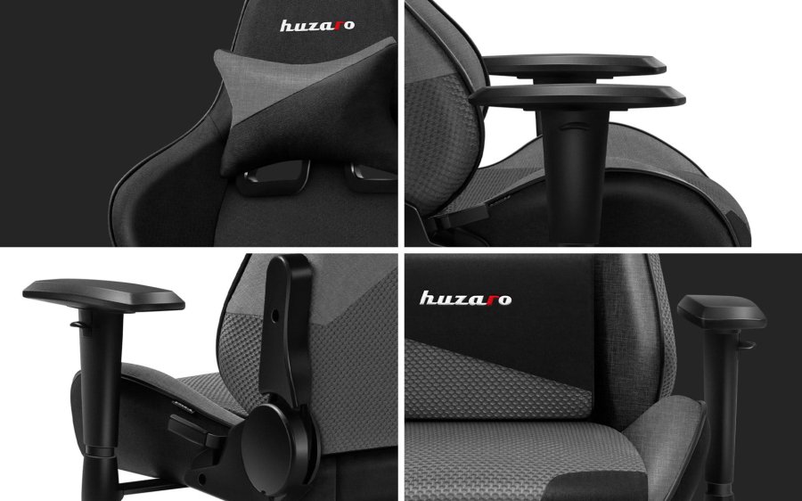 Huzaro Force 6.2 Grey Mesh gaming-stol #5
