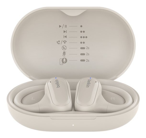 Belkin SoundForm ClearFit Headset True Wireless Stereo (TWS) rekrog Opkald/Musik/Sport/Hverdag Bluetooth Sand #3