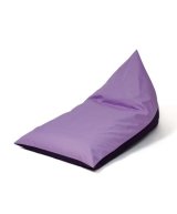 Puf GO GIFT Sort Lilla Oxford tejido antidesgarros #1