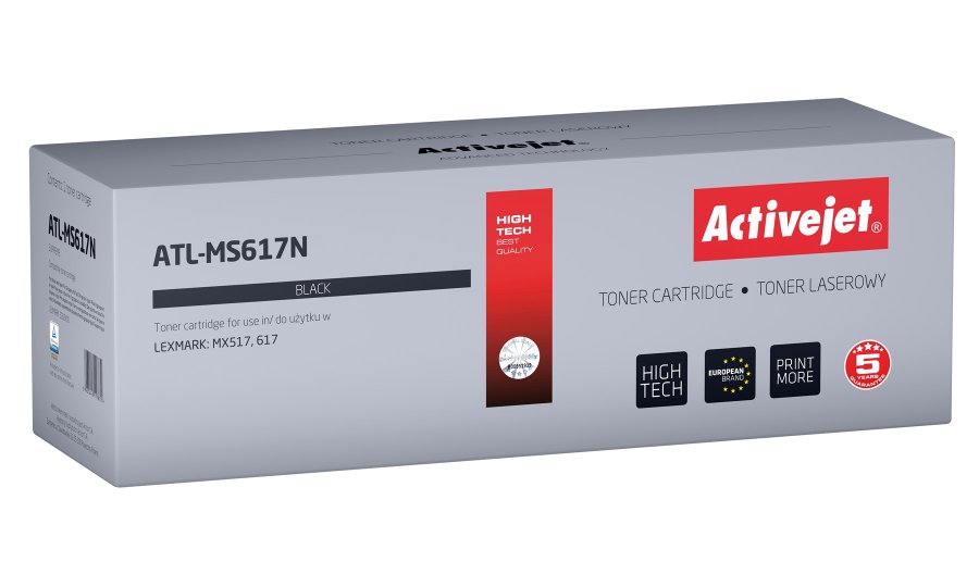 Activejet ATL-MS617N Tonerpatron til Lexmark-printere; Erstatning Lexmark 51B2X00; Supreme; 20000 sider; sort #1
