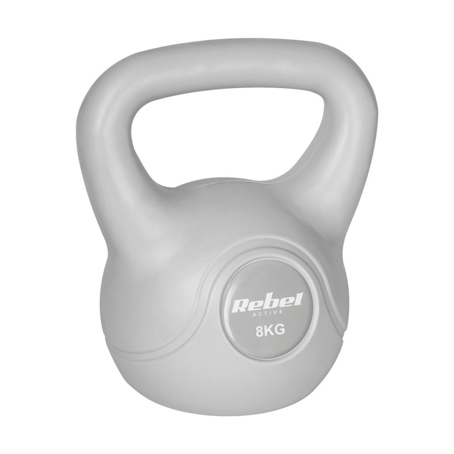 REBEL ACTIVE Kettlebell bitumin�s gr� 8 kg #1