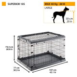 FERPLAST Superior 105 - Hundebur - 107 x 77 x 73,5 cm #2