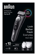 Braun BeardTrimmer 9 BT9421 sk�g trimmer Batteri 40 Sort #2