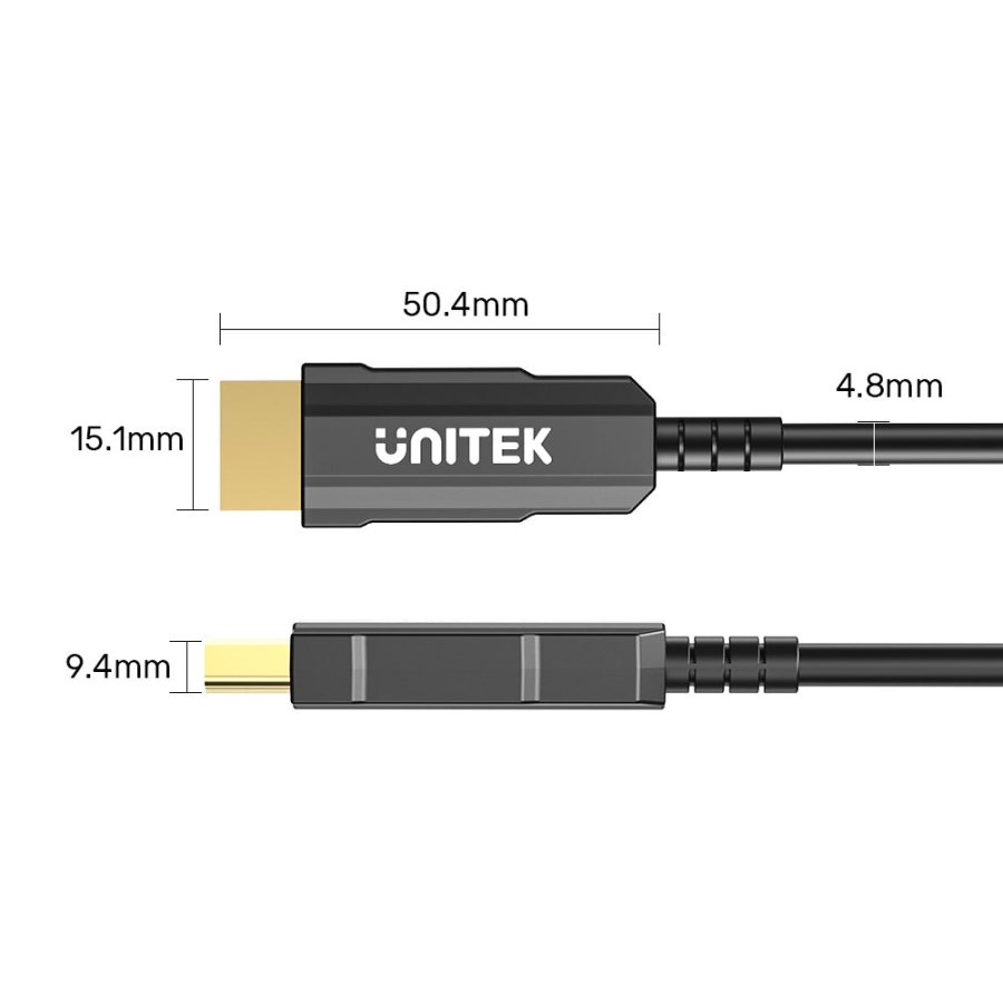 UNITEK C11072BK-50M HDMI-kabel HDMI Type A (Standard) Sort #4
