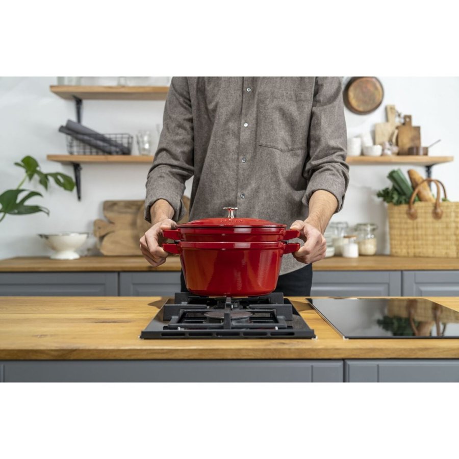 Staub La Cocotte Rund Stbejern Gryde bradepande #13