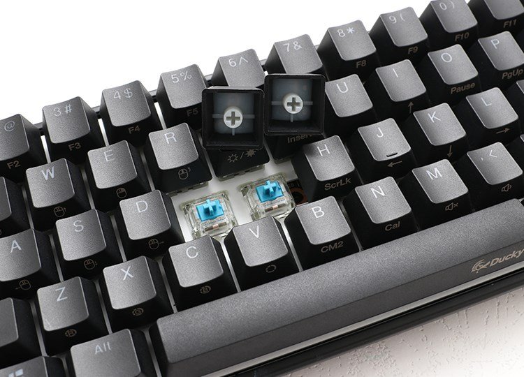 Ducky Mecha Mini tastatur Spil USB Tysk Sort #6