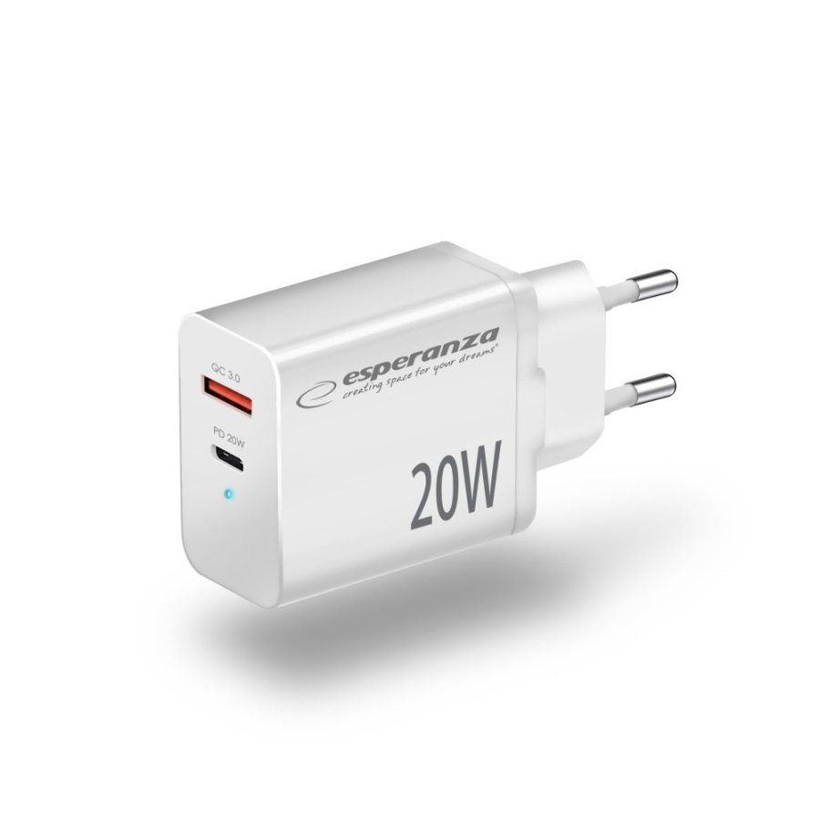 Esperanza EZC105W netoplader 20W Hvid #2