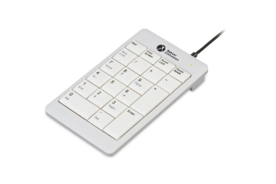BakkerElkhuizen UltraBoard 955 V2 Numeric numerisk tastatur Laptop/PC USB M�rkegr�, Lys gr� #1