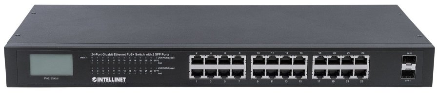 Intellinet 561242 netvrksswitch Ikke administreret Gigabit Ethernet (10/100/1000) Strm over Ethernet (PoE) 1U Sort #4