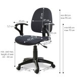Techly ICA-CT MC04GY Computermbel og kontorstol #4