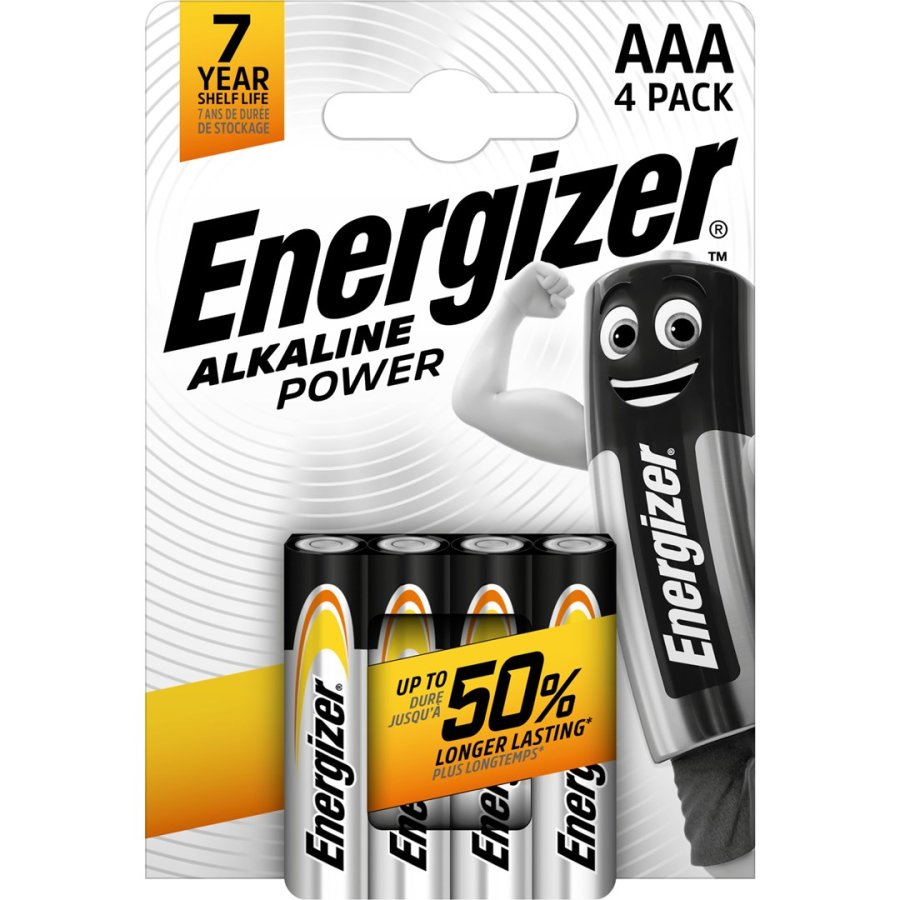Energizer AP Alkaline Power 410829 AAA LR03 batteri 4 stk. #1